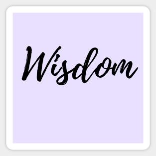 Wisdom - Purple Background Positive Affirmation Sticker